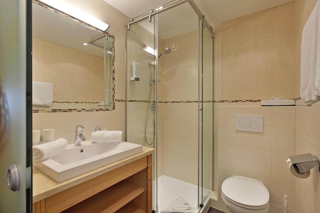 Koupelna v ubytování Hotel Garberwirt
