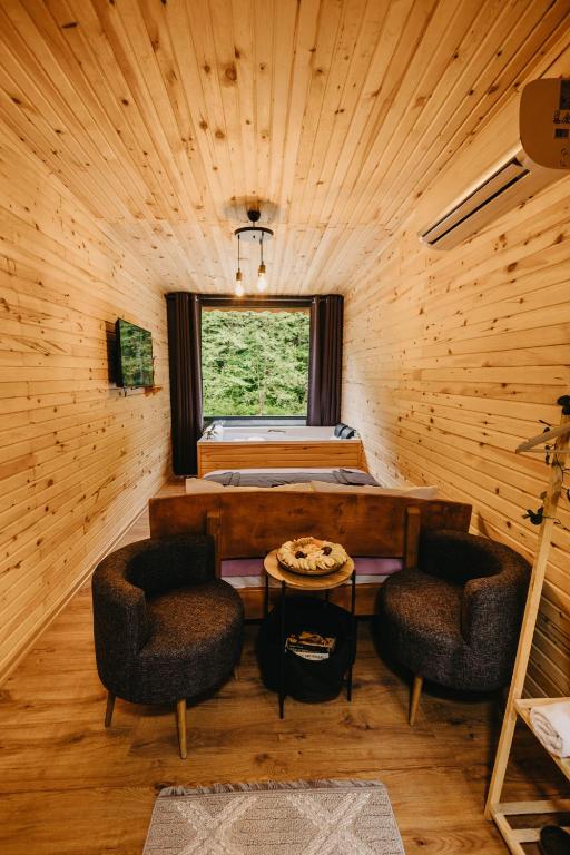 Posezení v ubytování Lavender Tiny House