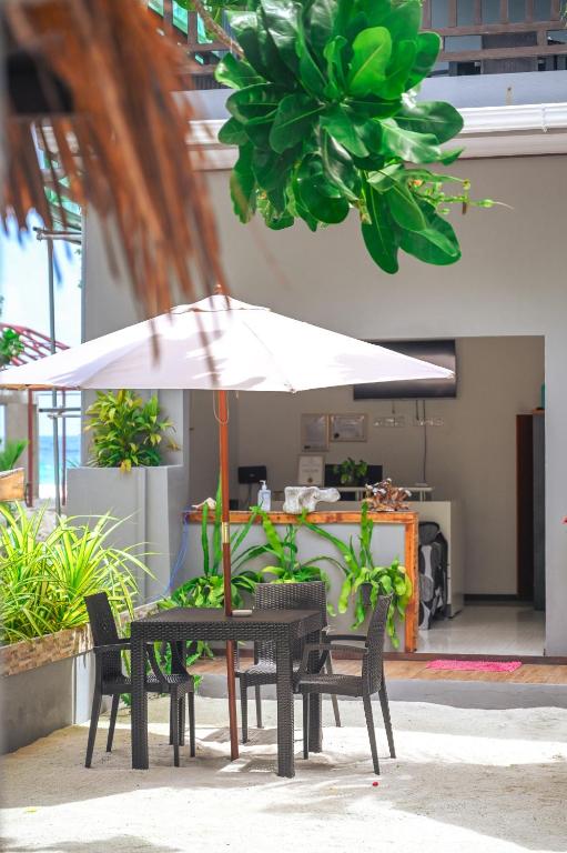 Balkón nebo terasa v ubytování Sea View Villa Ukulhas