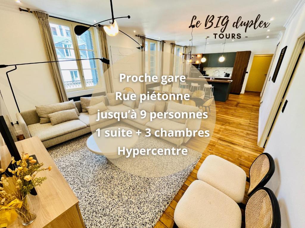 Ảnh trong thư viện ảnh của Le BIG duplex, hypercentre, 4 chambres, spacieux ở Tours