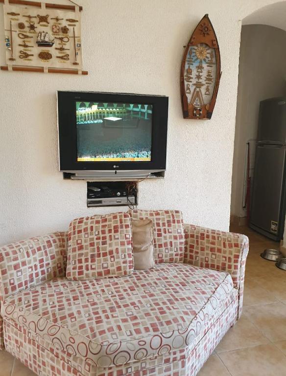 TV a/nebo společenská místnost v ubytování Ma Sou