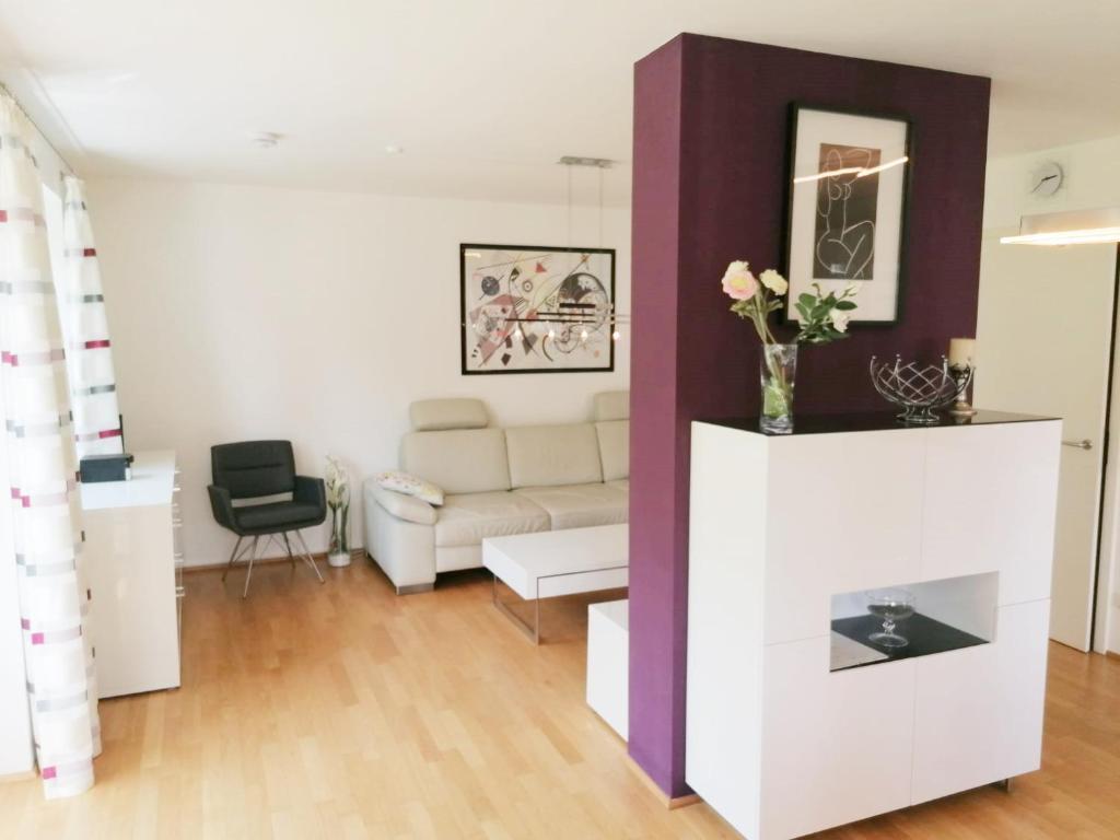 Χώρος καθιστικού στο 4 Ferienwohnung Franziska