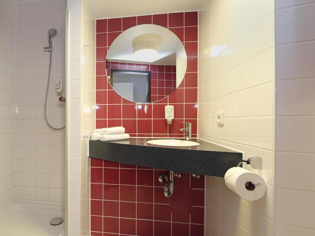Koupelna v ubytování B&B HOTEL Berlin-Alexanderplatz
