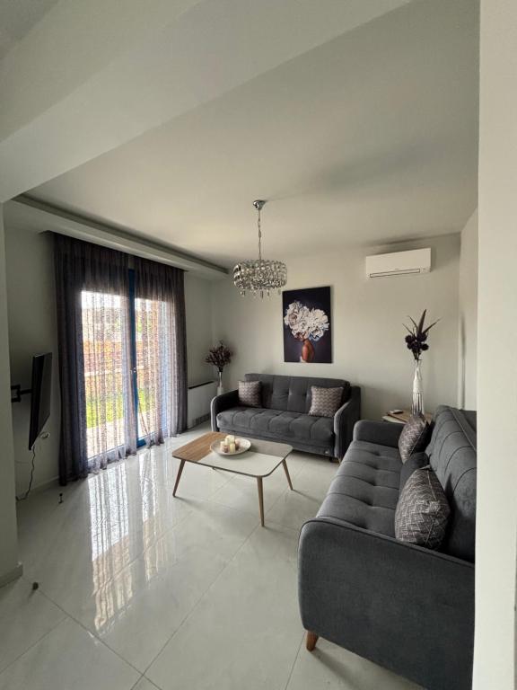 Et opholdsområde på Villa Dim