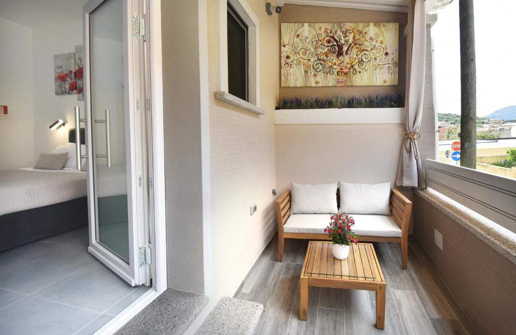 Posezení v ubytování Elis b&b Villasimius