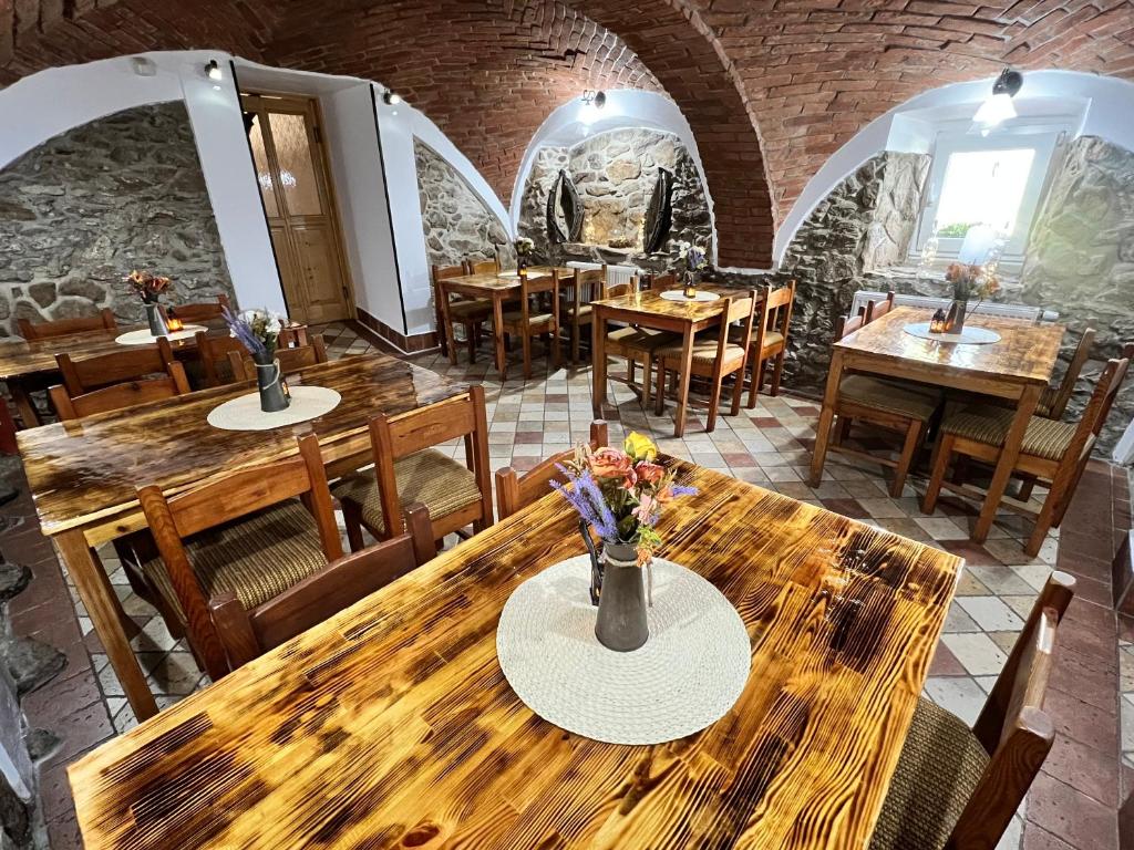 Restaurace v ubytování Mattys ranč Všeteč