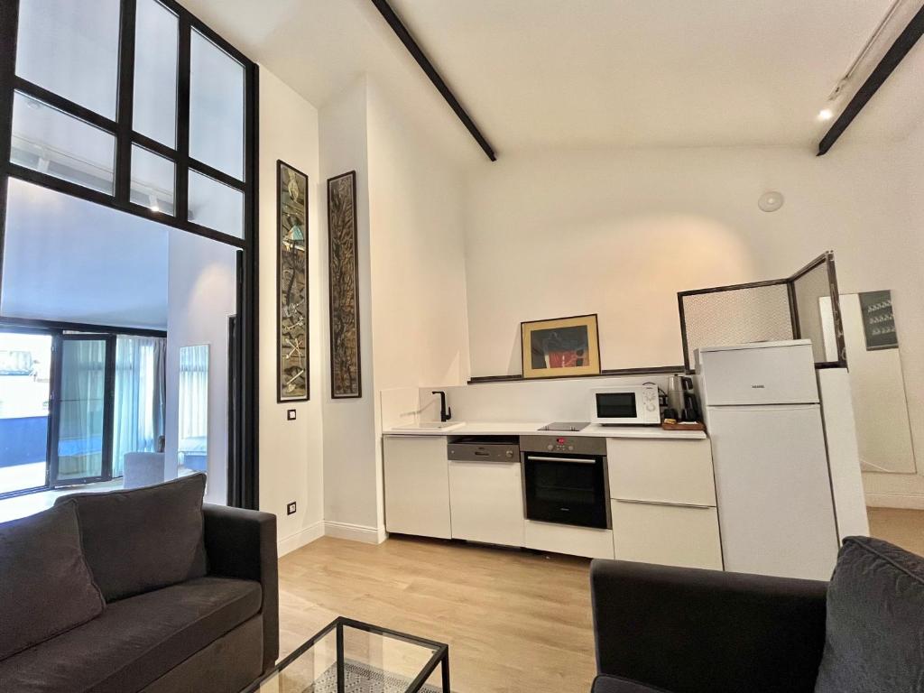 Kuchyň nebo kuchyňský kout v ubytování Fitas Oda Hotel