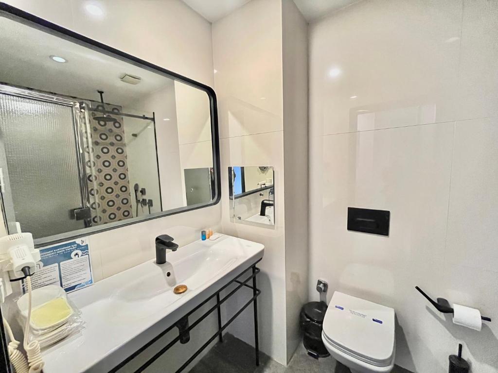Koupelna v ubytování Fitas Oda Hotel