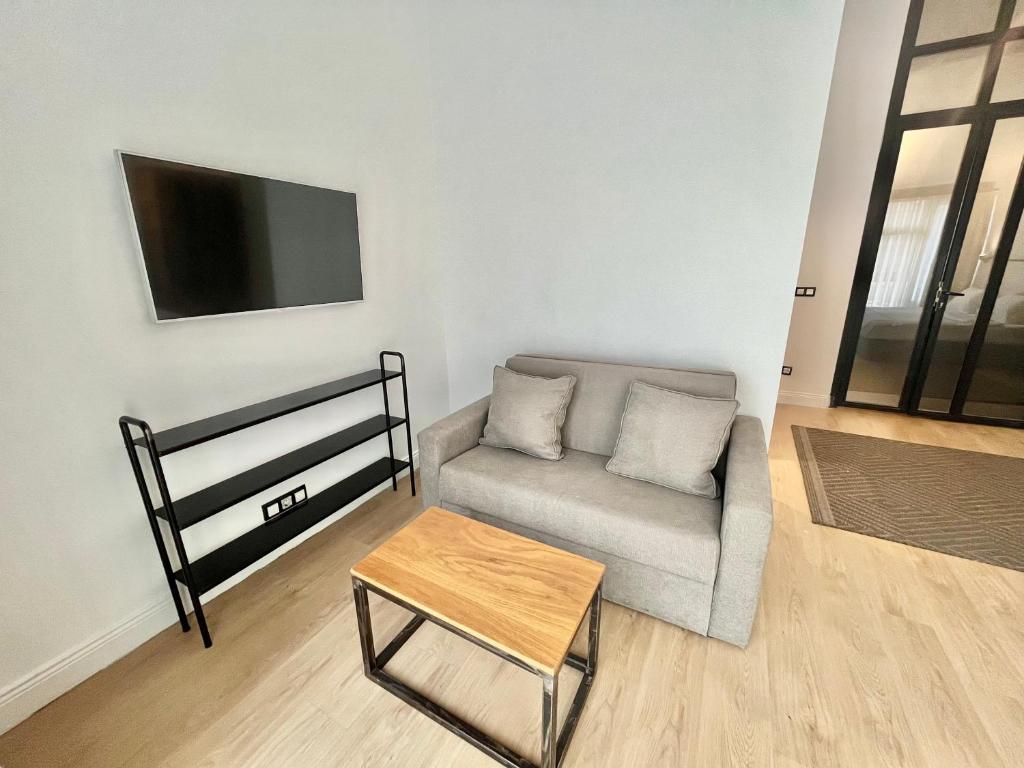 TV a/nebo společenská místnost v ubytování Fitas Oda Hotel