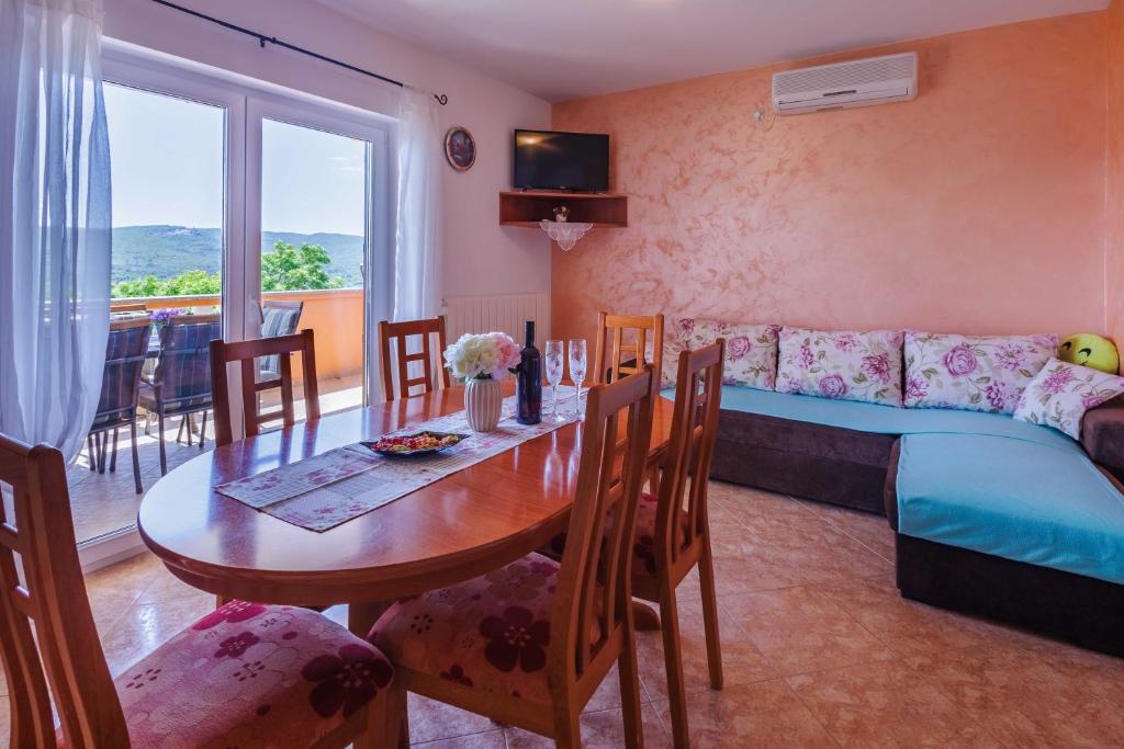 Posezení v ubytování Apartments Rose