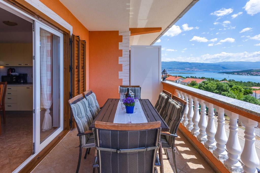 Balkón nebo terasa v ubytování Apartments Rose
