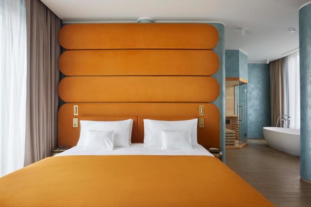 Boutique Hotel Stresa客房内的一张或多张床位