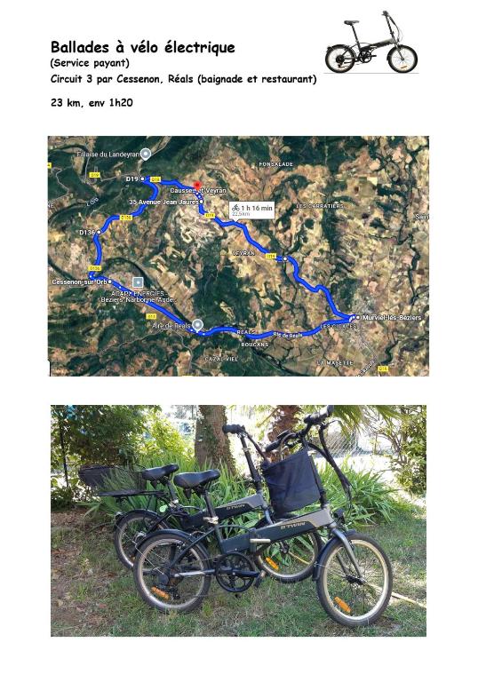 Rowery dostępne w obiekcie La Forgeolie lub w pobliżu