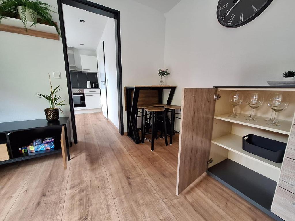 Kuchyň nebo kuchyňský kout v ubytování Ferienwohnung SeeZeit