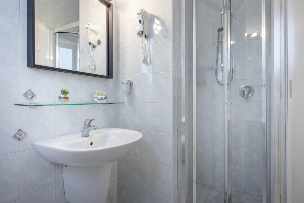 Koupelna v ubytování Hotel Portofino