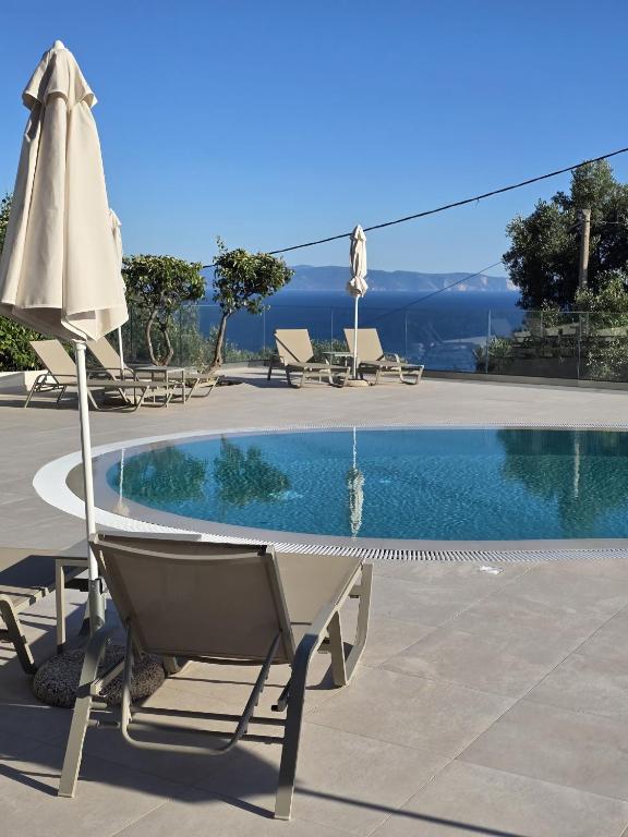 The swimming pool at or close to Liogerma Studios