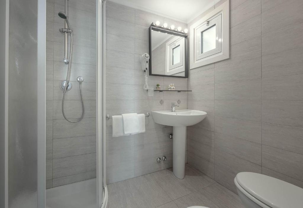 Koupelna v ubytování Hotel Portofino