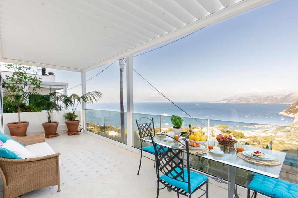a villa with a view of the ocean at Casa Michela by Elite Villas in Capri