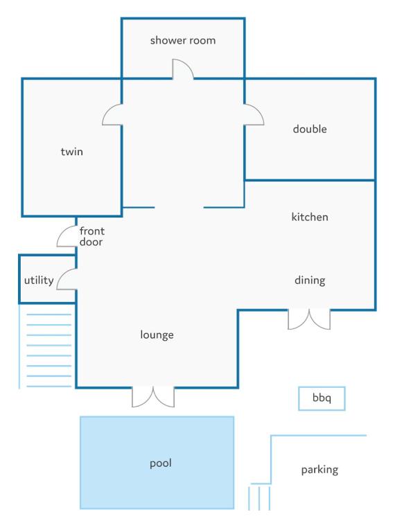 Půdorys ubytování Villa Torresoli by Villa Plus