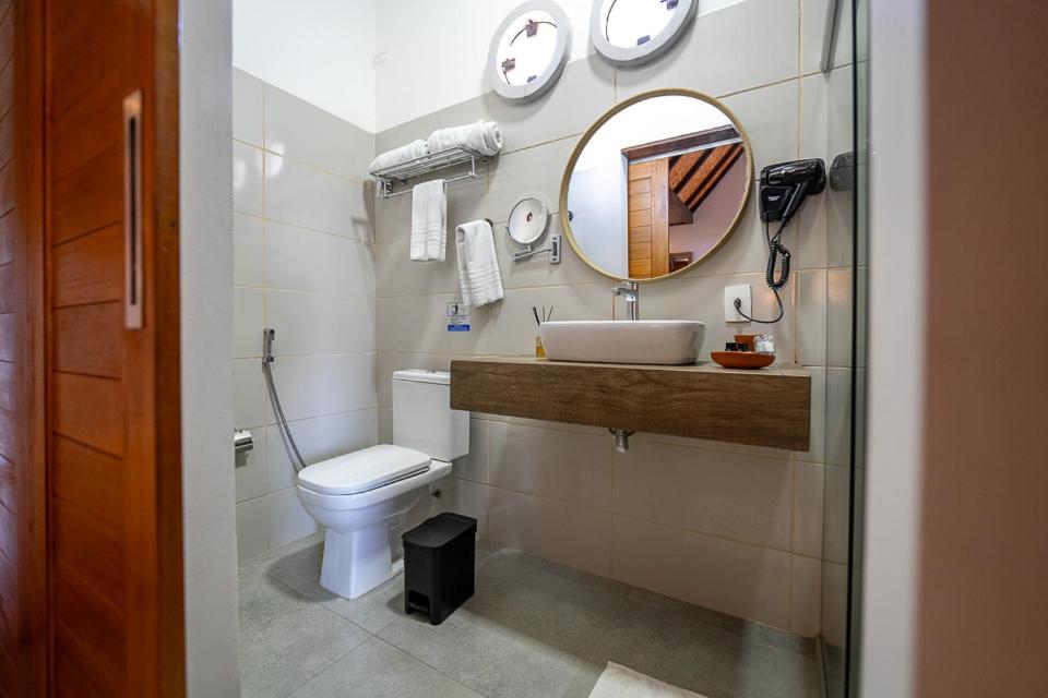 Koupelna v ubytování Casa Makaira
