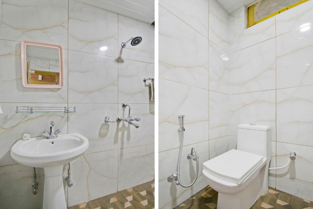 Koupelna v ubytování Hotel O Ajay