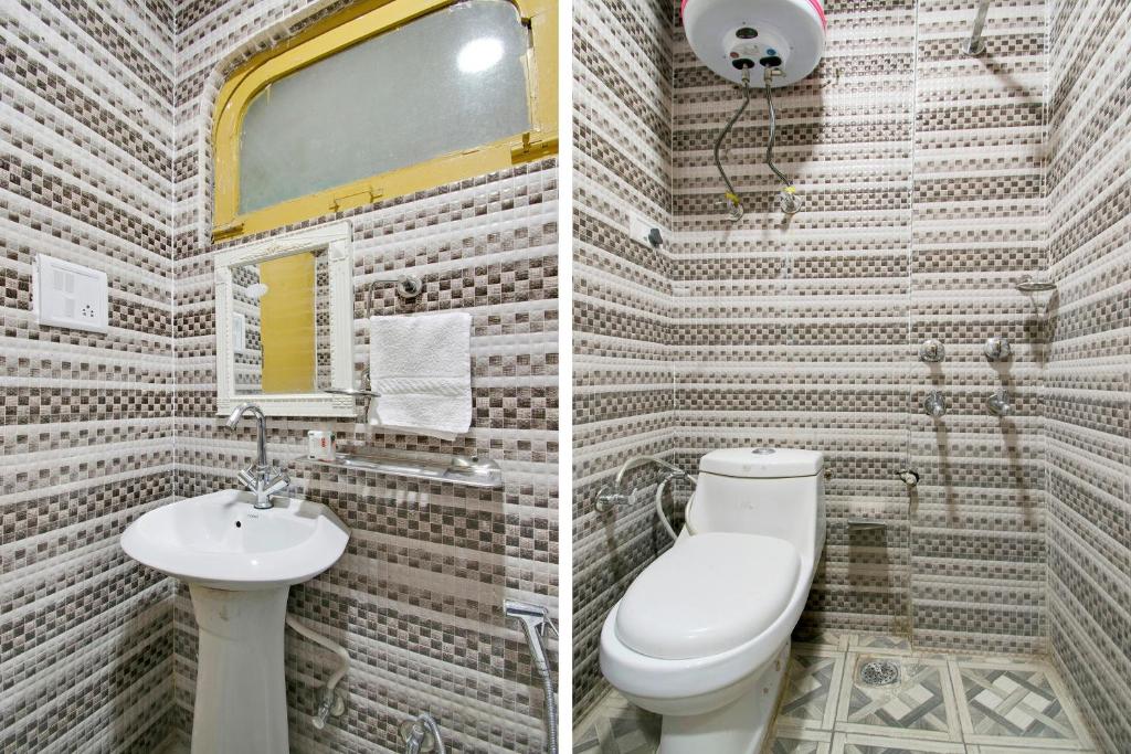 Koupelna v ubytování Hotel O Ajay