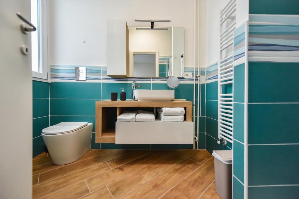 Koupelna v ubytování Lingotto Rooms