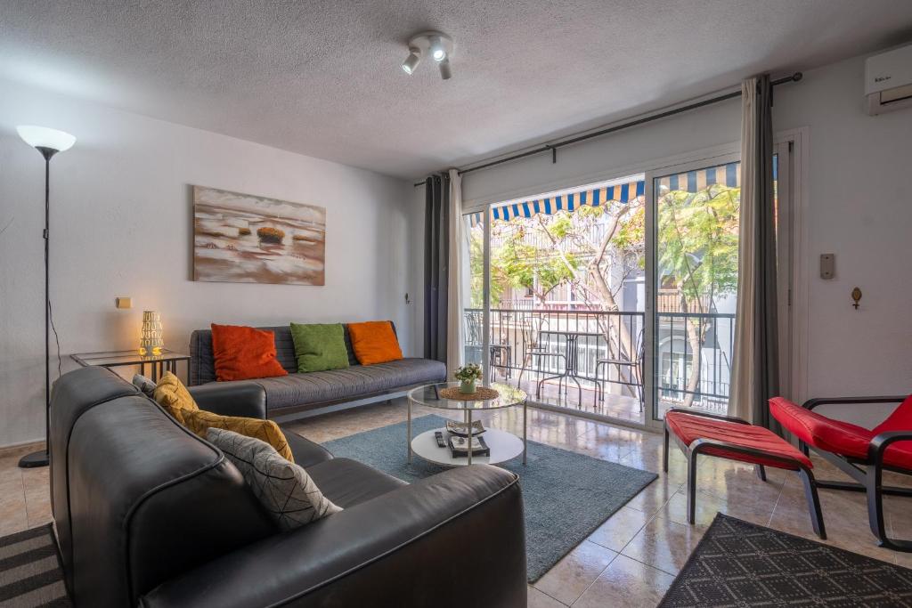Χώρος καθιστικού στο Condo 50m from Los Boliches beach in Fuengirola