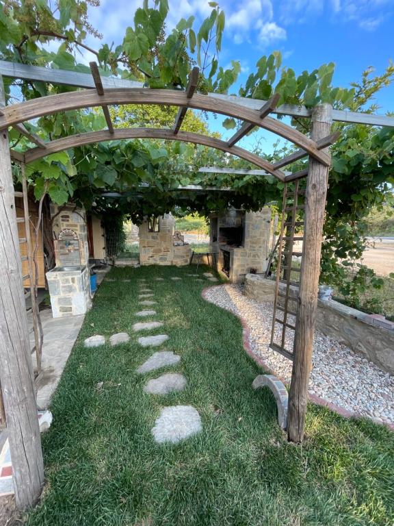 A garden outside Georgios House