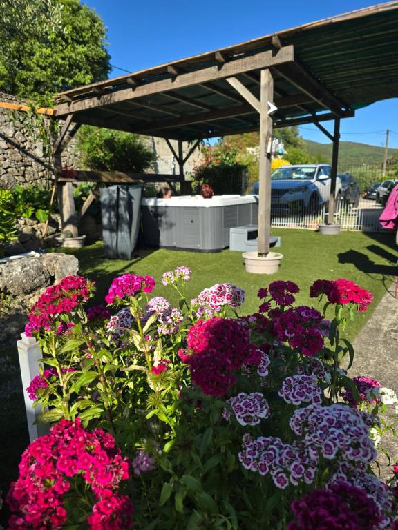 Κήπος έξω από το Gîte SPA Piscine Cévennes
