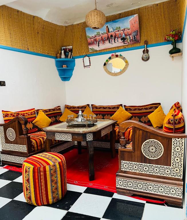 Et opholdsområde på Dar Beldi