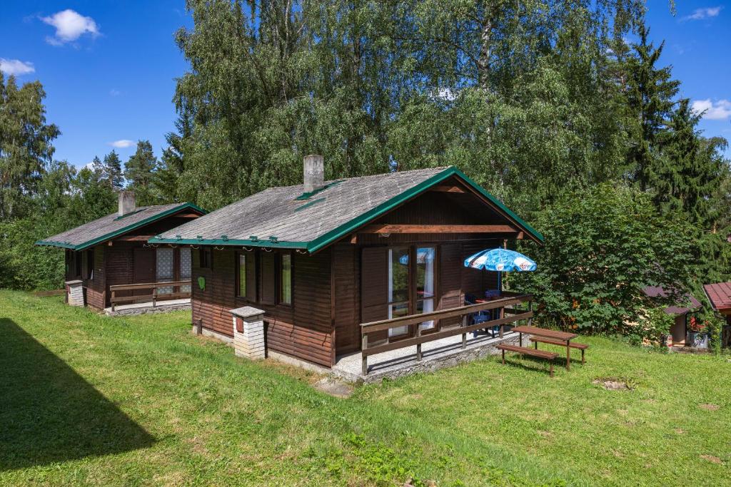 Zahrada ubytování Kemp Pod Břízami