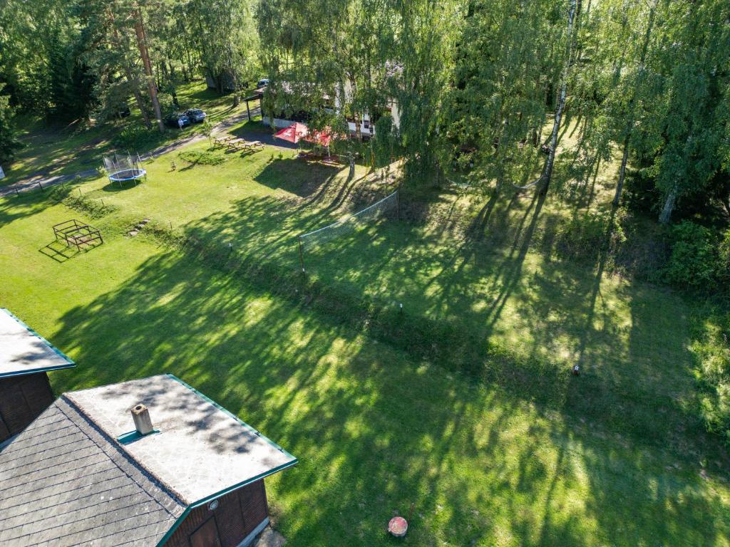 Zahrada ubytování Kemp Pod Břízami