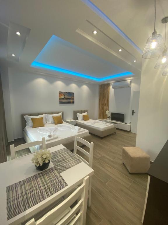 Posezení v ubytování Klea Rooms