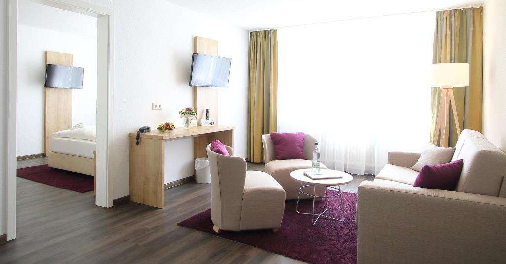 Posezení v ubytování Akzent Hotel Am Burgholz