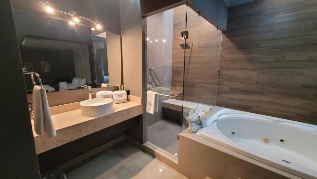 Koupelna v ubytování Motel Real de Queretaro