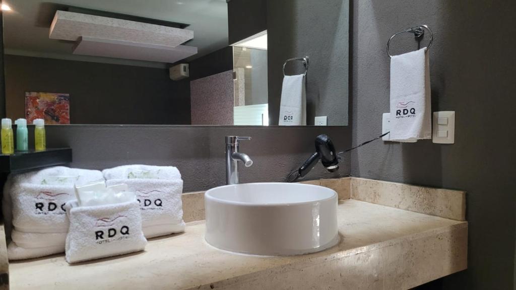 Koupelna v ubytování Motel Real de Queretaro