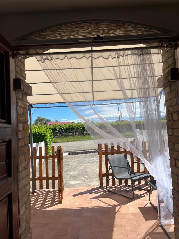 a view from the porch of a house at casale nonna Elisa relax tra ulivi in San Vito Chietino