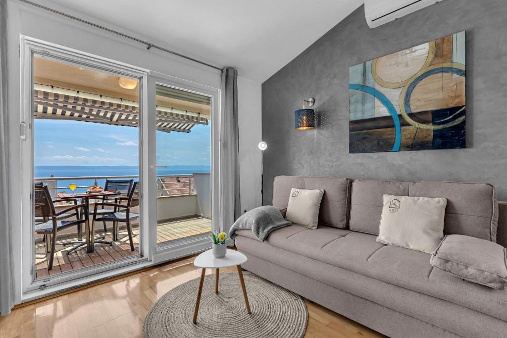 Posezení v ubytování Kira Sea View apartment