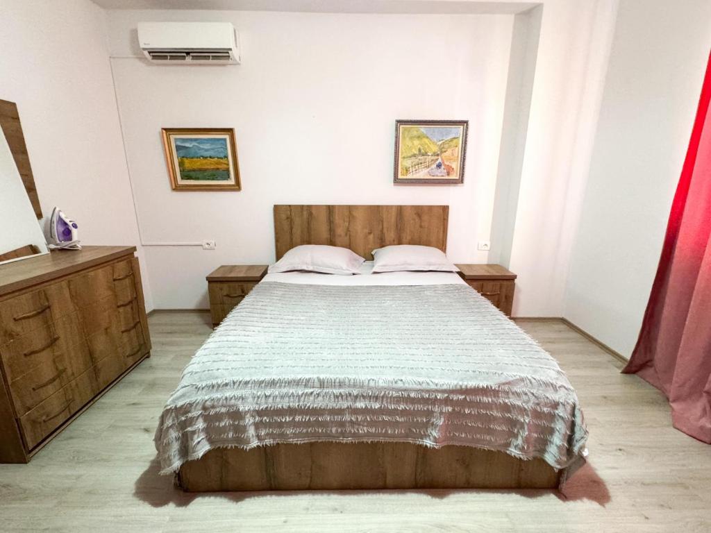 Voodi või voodid majutusasutuse Shkodra Apartments toas