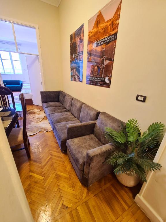 Posezení v ubytování family suites cairo