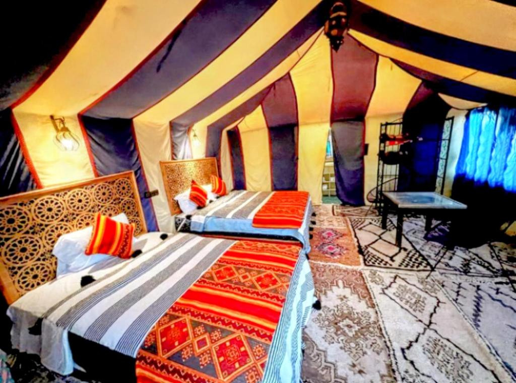 Posezení v ubytování Merzouga Wildlife Desert Camp