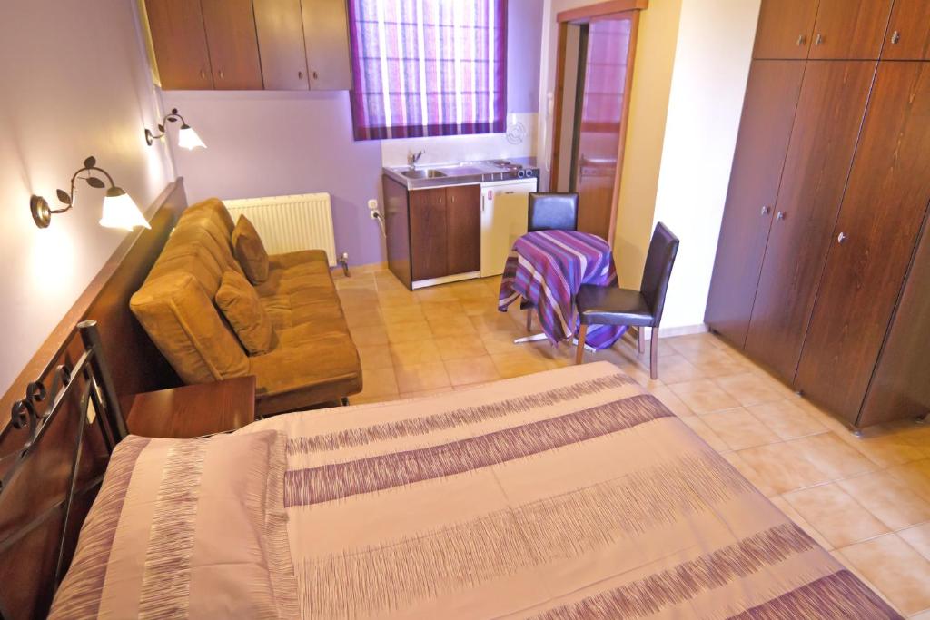 Posezení v ubytování Minos Pension