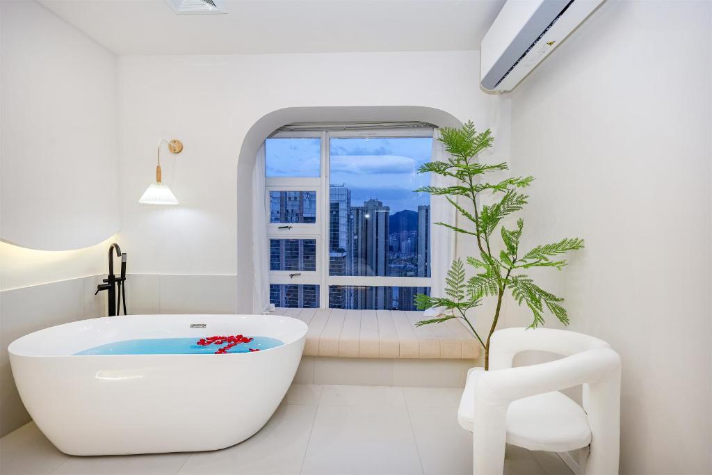 Fotografie z fotogalerie ubytování Baihong Riverview aparment-Chongqing Jiefangbei v destinaci Čchung-čching
