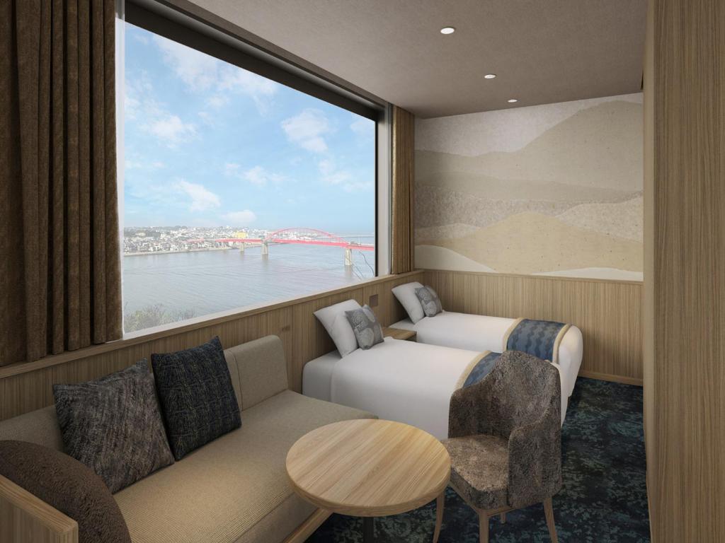 Posezení v ubytování KAMENOI HOTEL Oarai