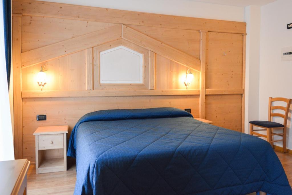 Una delle camere dell’Hotel Abete Bianco