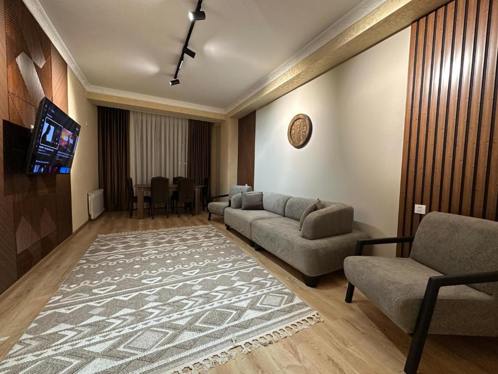 Modern style apartment on the Haydar Aliyev center در باکو