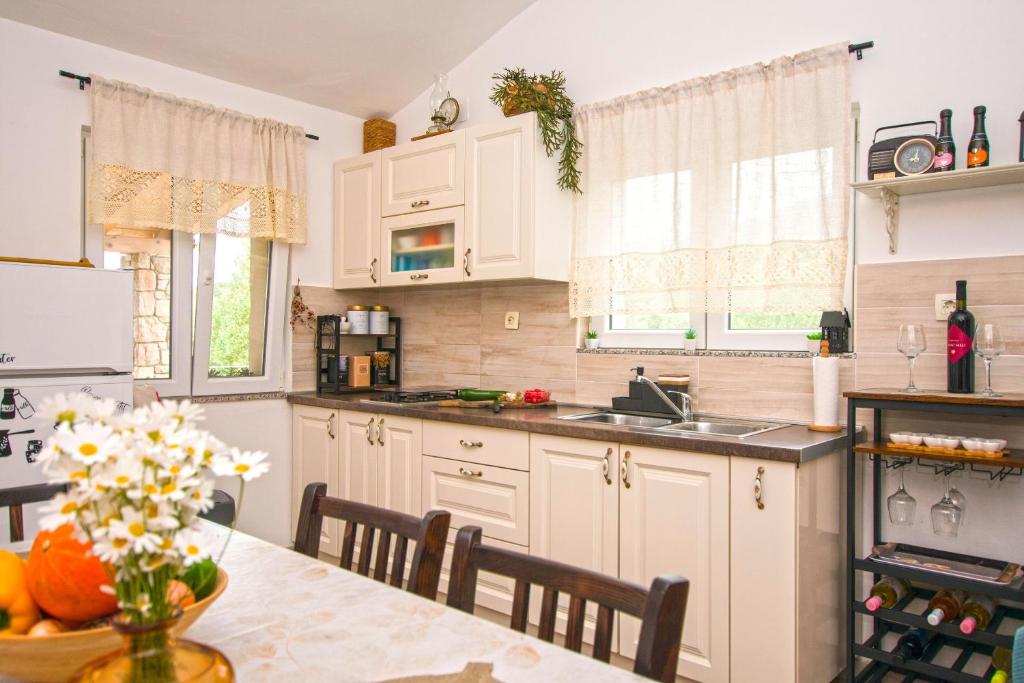 Kuchyňa alebo kuchynka v ubytovaní House Idro