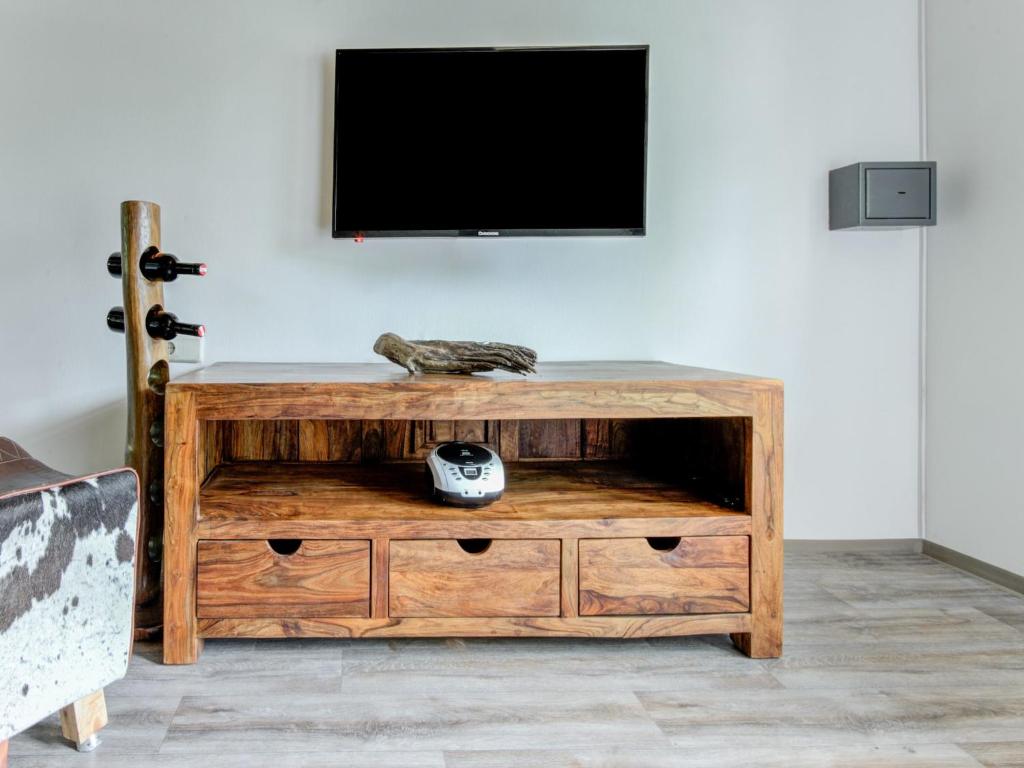 TV a/nebo společenská místnost v ubytování detached modern holiday home with sauna in the Salzburgerland