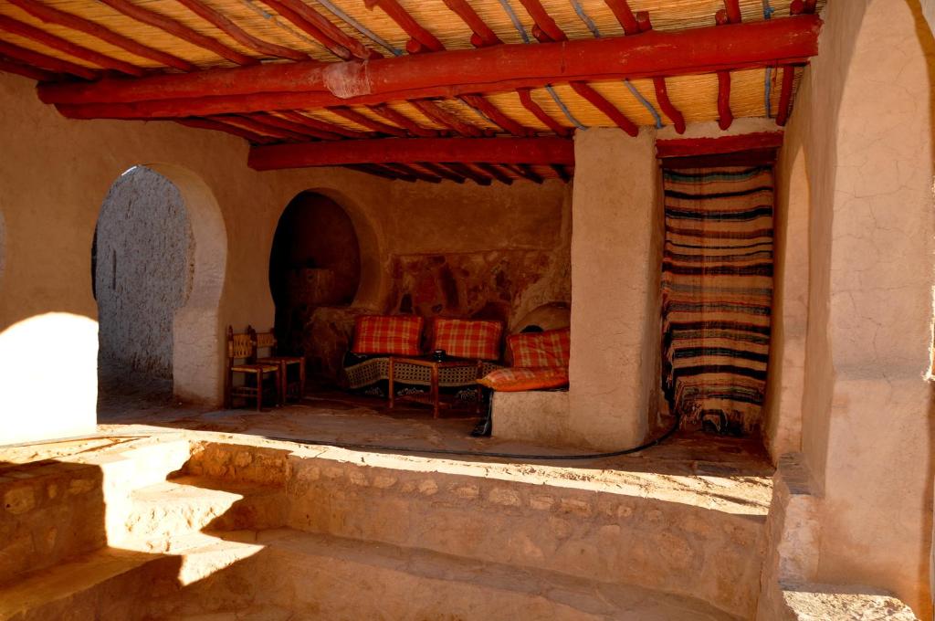 Area soggiorno di Campement Akka Nait Sidi - Tissint